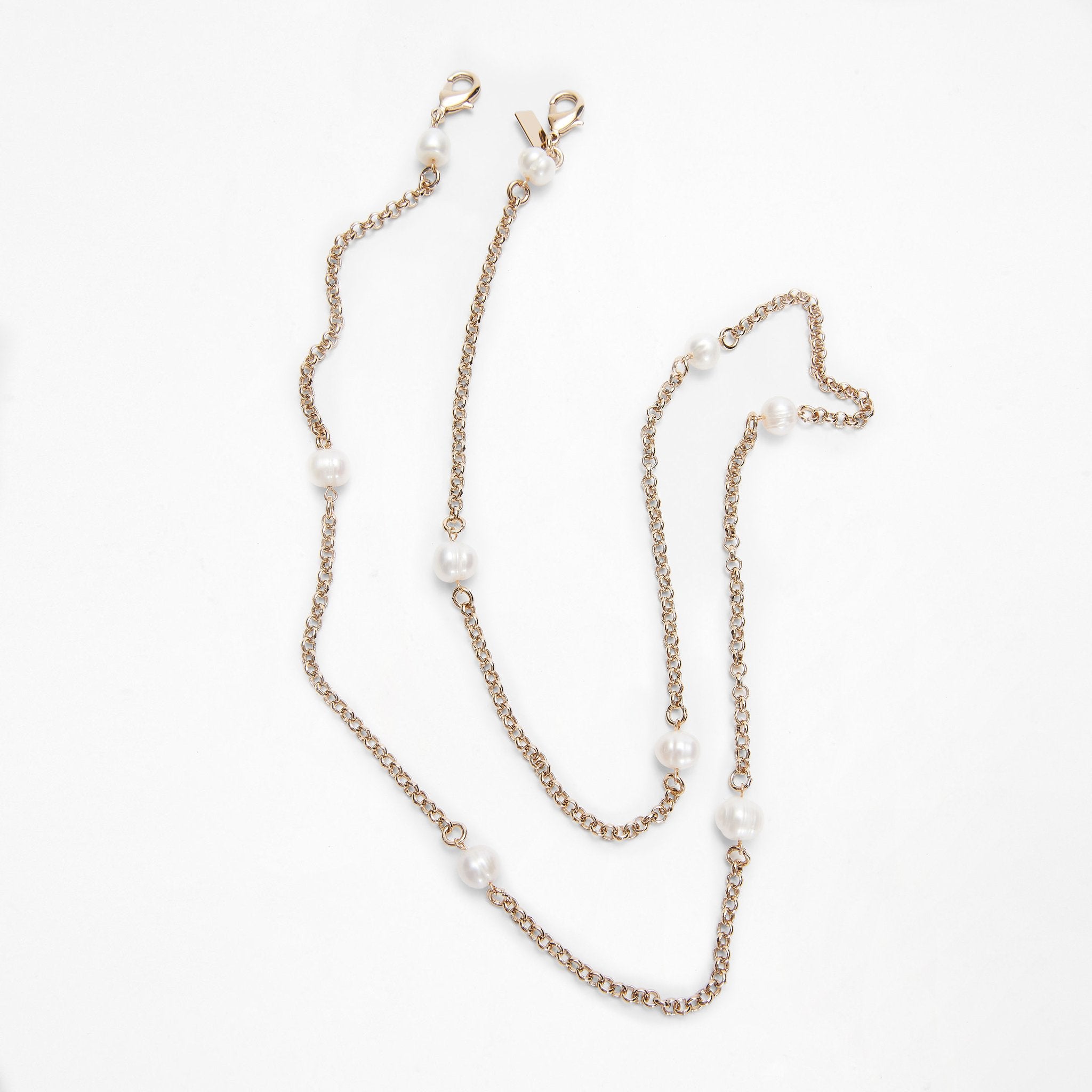 Huma | Metal And River Pearls Chain