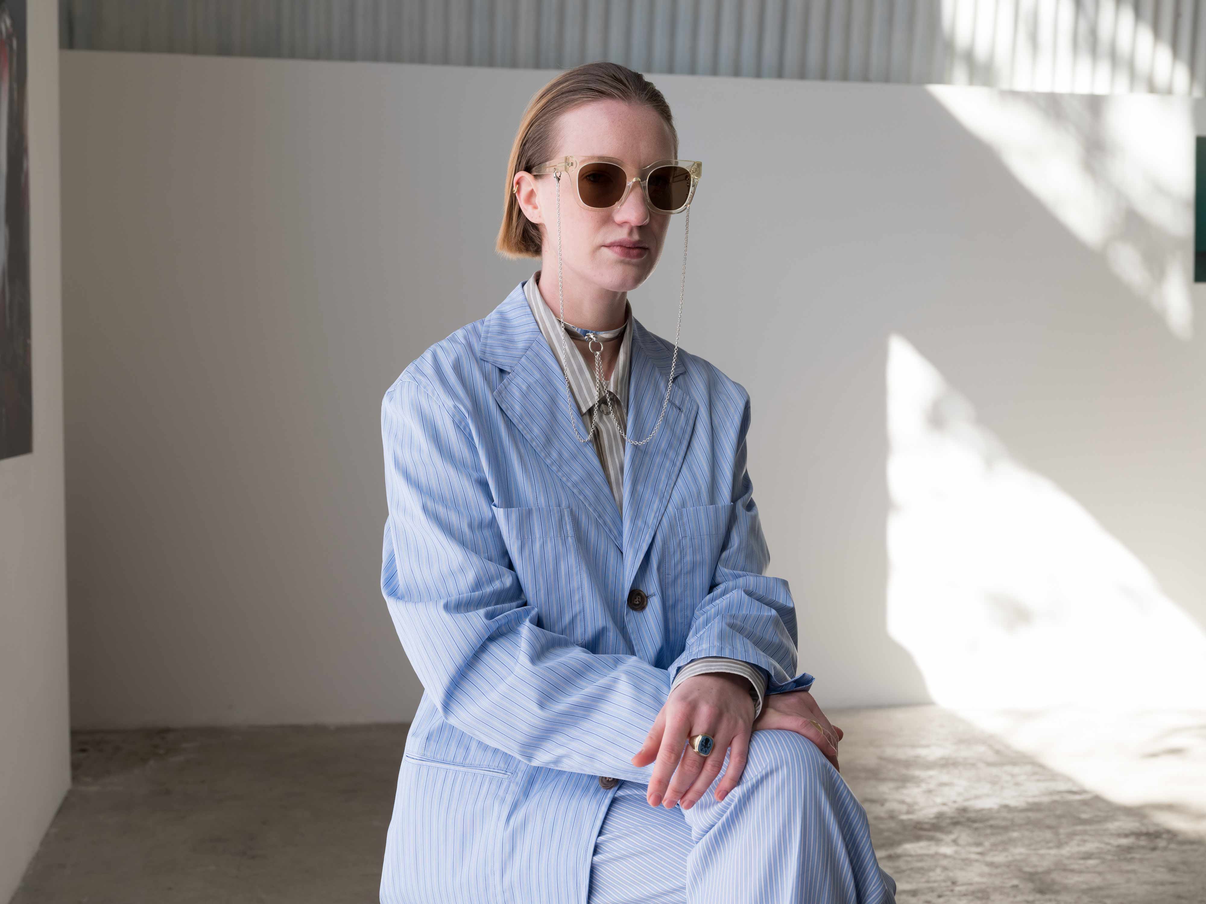 Huma | Blue / Champagne