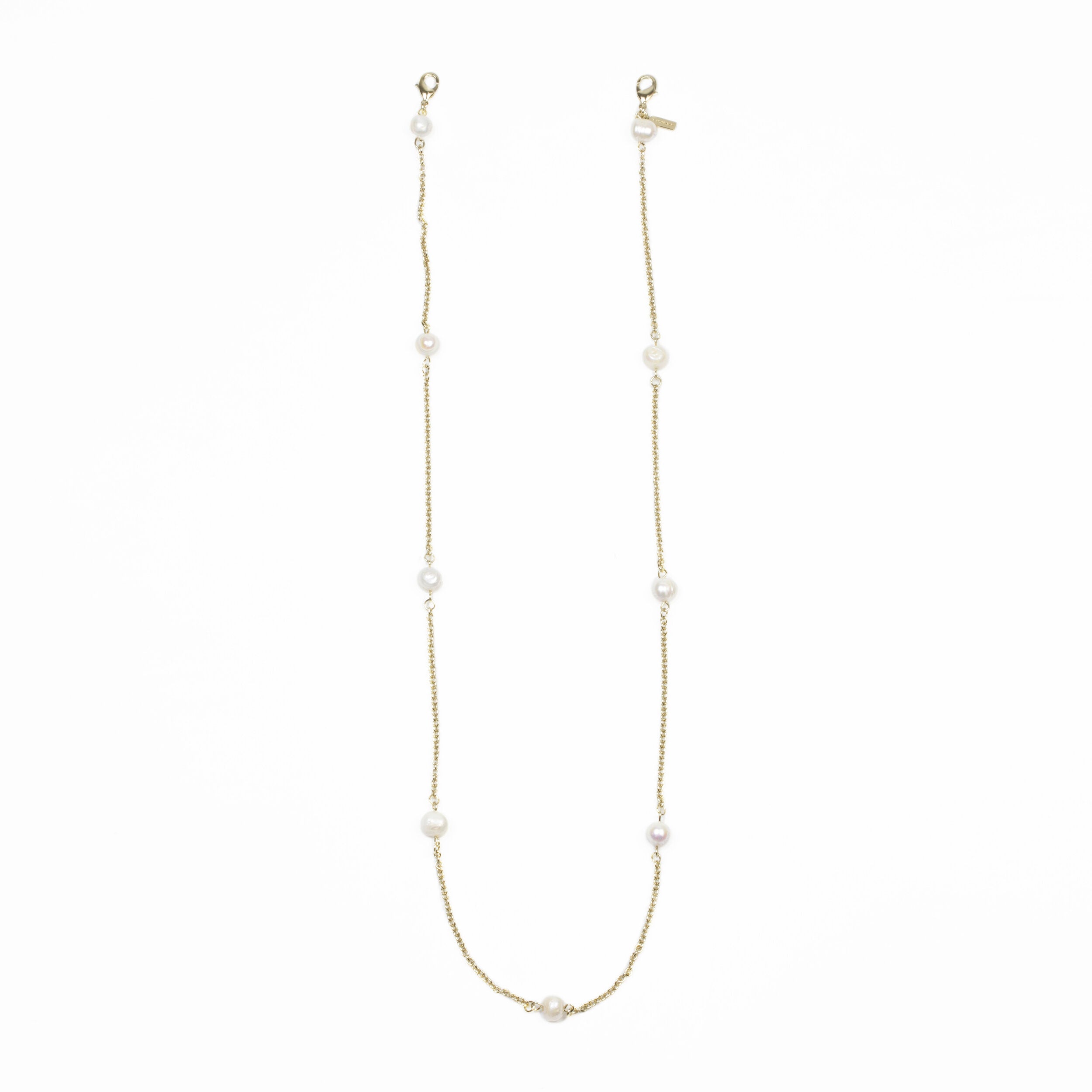Huma | Metal And River Pearls Chain