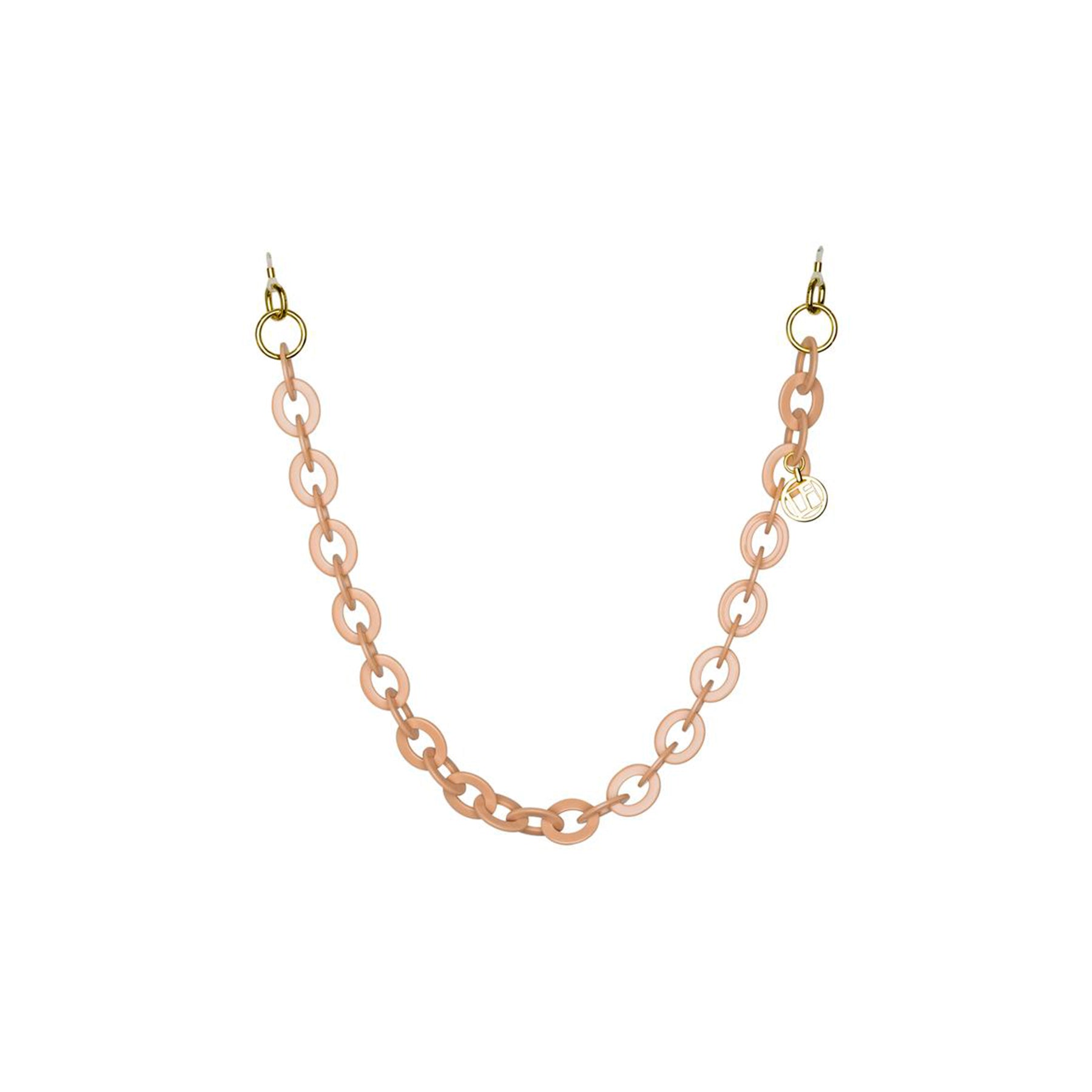 Linda Farrow | Oval Link Acetate Chain / Pink