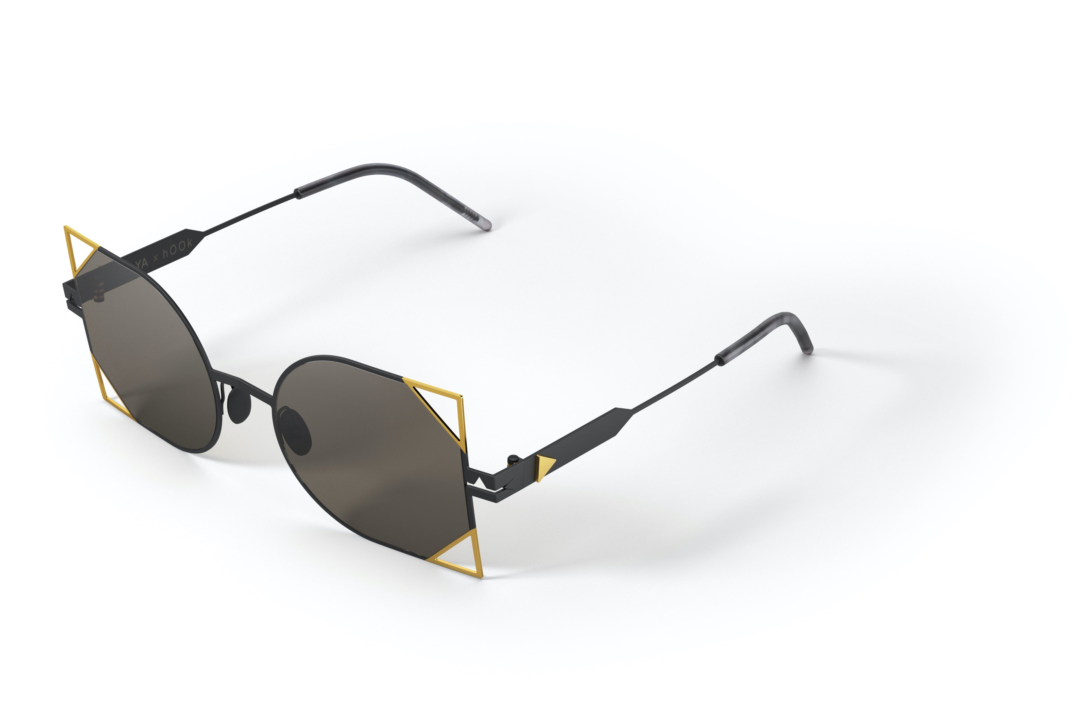 SO.YA Rania | Black Matte / Shiny Gold