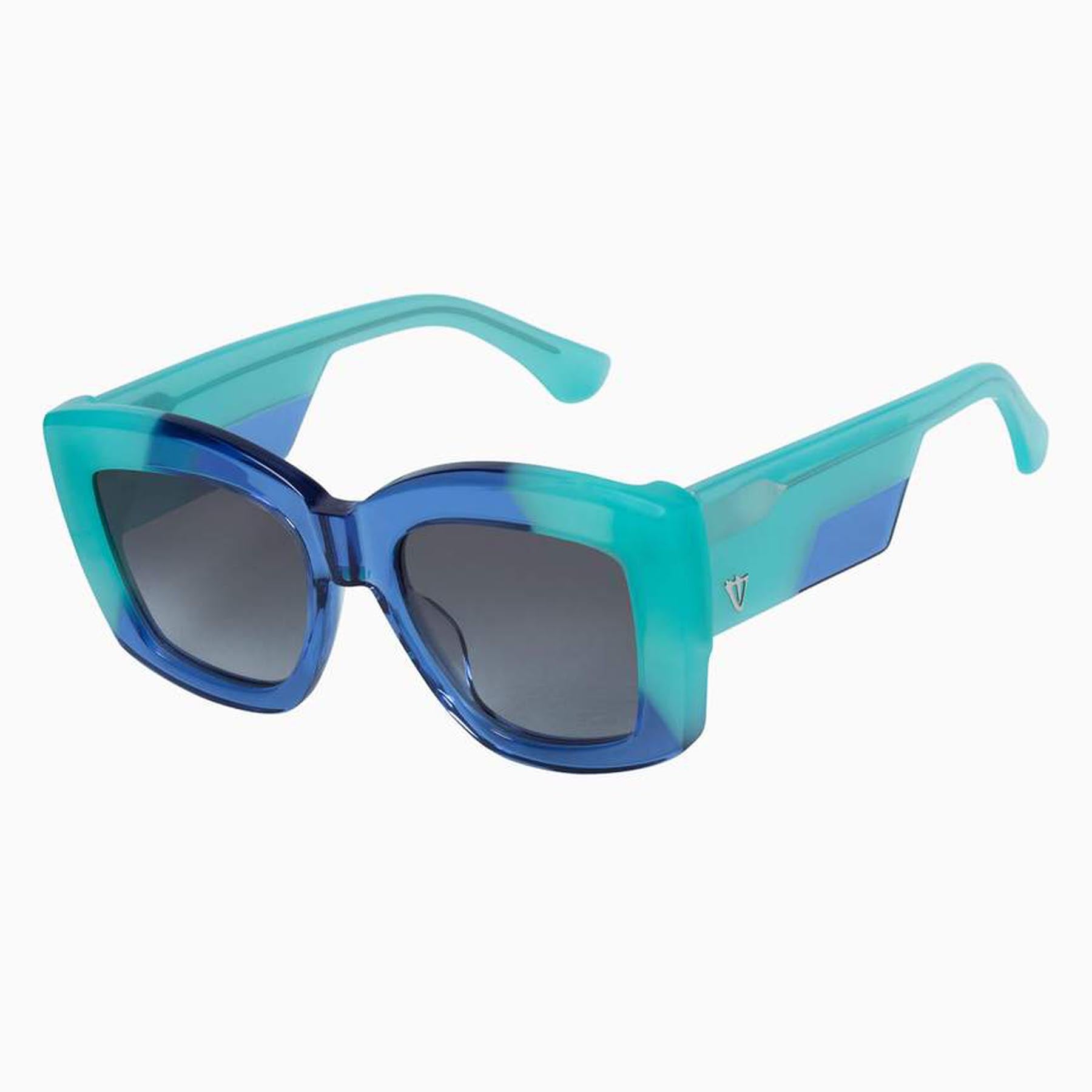Valley | Coltrane / Transparent Blue Teal Corners