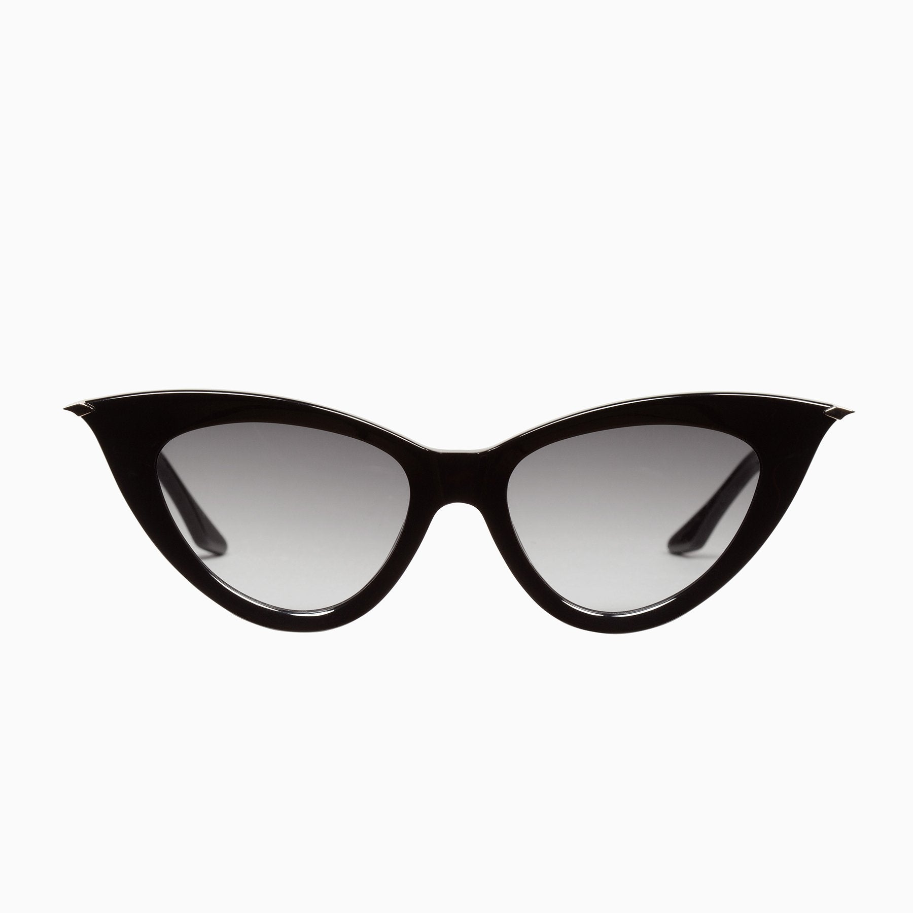 Valley | Dagger | Matte Black w. Gloss Black Metal Trim - Black Lens